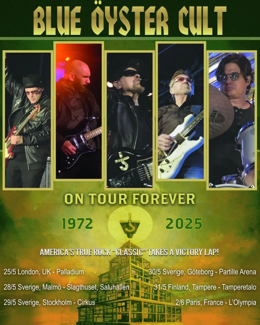 Blue Öyster Cult Tour Poster 2025